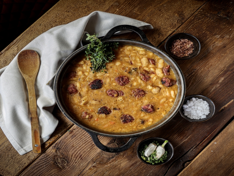 Canjica Salgada com Calabresa
