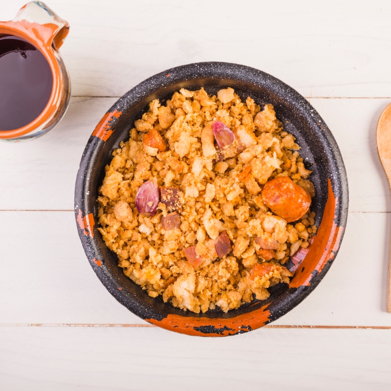 Farofa de Pinhão simples, saborosa e nutritiva