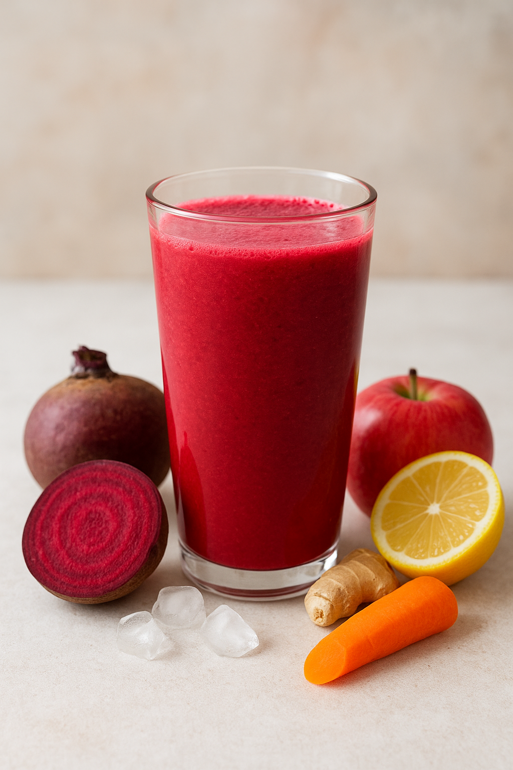 O suco fit de beterraba é uma bebida nutritiva, refrescante e cheia de benefícios para a saúde. Rico em vitaminas, minerais e antioxidantes, ele ajuda a melhorar a circulação, aumentar a energia e contribuir para o bom funcionamento do organismo.