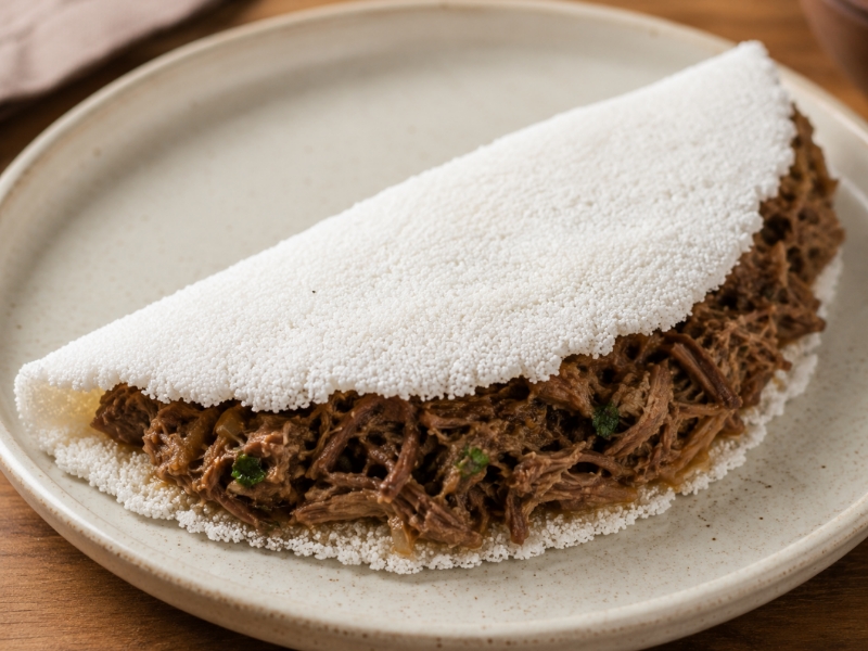 Receita de Tapioca com Carne